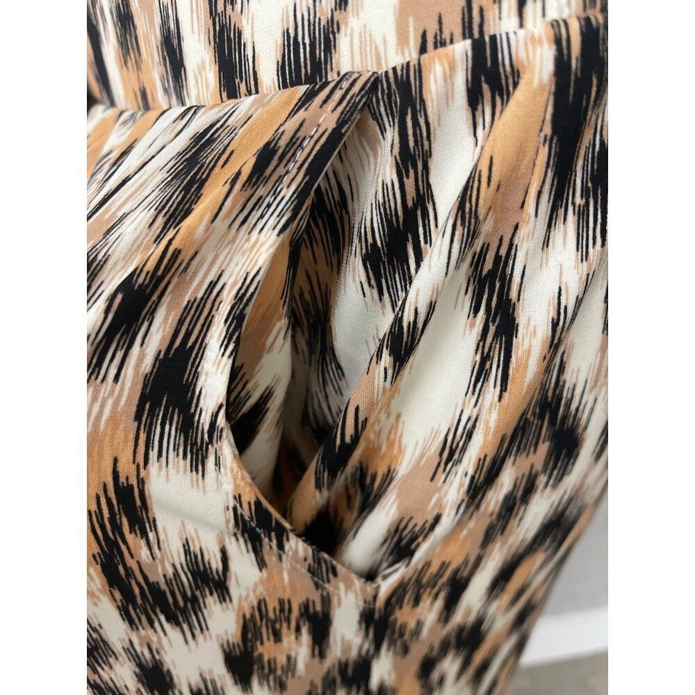 G by Giuliana Women's Animal Print Side Slit Pant & Top 2 Pcs Set Size LP NWT - Picture 8 of 12